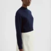 Maglione corto in misto lana