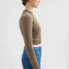 Maglione corto in misto lana