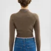 Maglione corto in misto lana