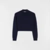 Maglione corto in misto lana