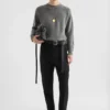 Maglione girocollo in misto cashmere
