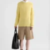 Maglione girocollo in misto cashmere
