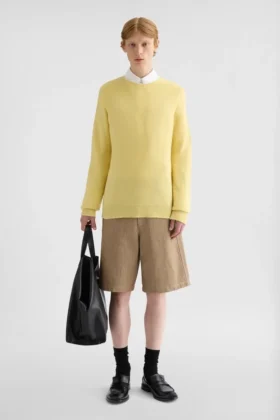 Maglione girocollo in misto cashmere