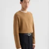 Maglione girocollo in misto cashmere