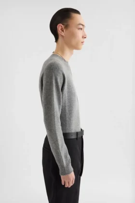 Maglione girocollo in misto cashmere