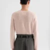 Maglione girocollo in misto cashmere