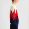 Maglione in cotone a trama traforata