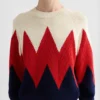 Maglione in cotone a trama traforata