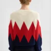 Maglione in cotone a trama traforata