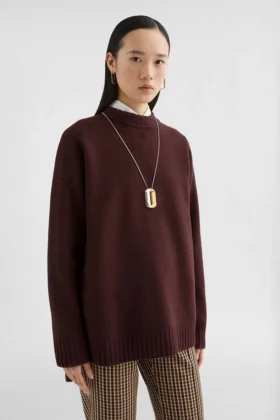 Maglione in lana a girocollo