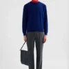 Maglione in lana a punto traforato