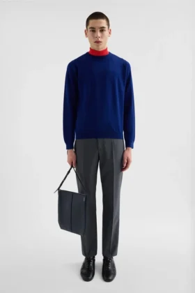 Maglione in lana a punto traforato