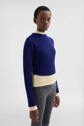 Maglione in lana con collo alto