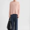 Maglione in lino a girocollo
