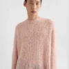 Maglione in lino a girocollo