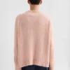 Maglione in lino a girocollo