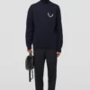 Maglione leggero in lana a collo alto