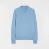 Maglione leggero in lana con scollo a V