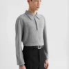 Maglione polo in lana leggera