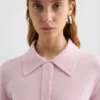 Maglione polo in lana leggera