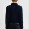 Maglione polo in lana leggera
