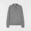 Maglione polo in lana leggera
