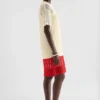 Miniabito in cotone a maglia pointelle