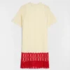 Miniabito in cotone a maglia pointelle