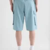 Pantaloncini cargo in popeline di cotone