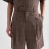 Pantaloncini in misto lana flammé