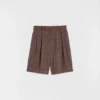 Pantaloncini in misto lana flammé