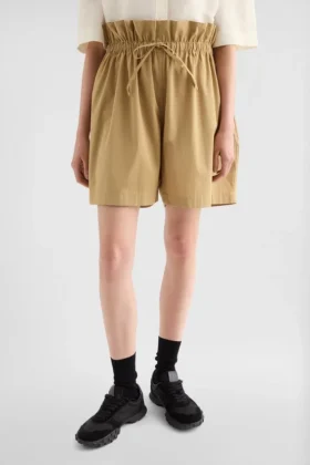 Pantaloncini in popeline di cotone
