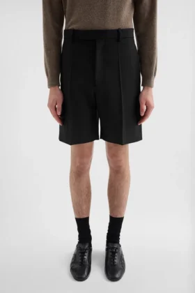 Pantaloncini in tela di lana