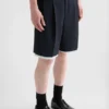 Pantaloncini in tela di lana