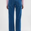 Pantaloni a zampa in denim