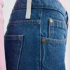 Pantaloni a zampa in denim