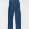 Pantaloni a zampa in denim