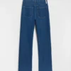 Pantaloni a zampa in denim