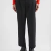 Pantaloni affusolati in cotone