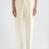 Pantaloni affusolati in cotone leggero