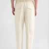 Pantaloni affusolati in cotone leggero
