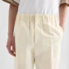 Pantaloni affusolati in cotone leggero