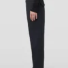 Pantaloni affusolati in gabardine di lana leggera