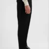 Pantaloni affusolati in gabardine di lana leggera