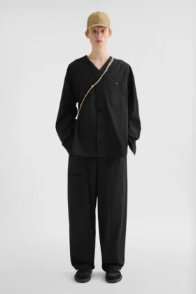 Pantaloni cargo in popeline di cotone
