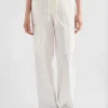 Pantaloni cargo in popeline di cotone