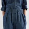 Pantaloni in chambray di cotone