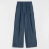Pantaloni in chambray di cotone