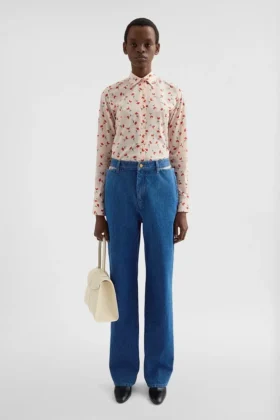 Pantaloni in denim con cut-out