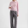 Pantaloni in gabardine di lana